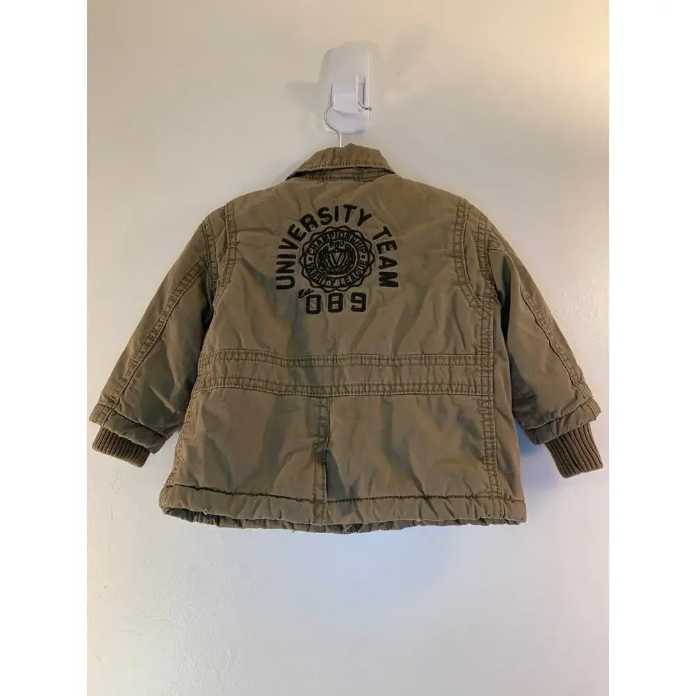 CHILDREN’S PLACE Boy’s Tan Cargo Jacket / Size: 6-9 Months